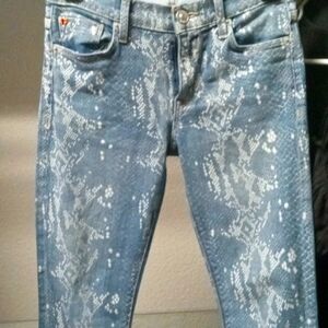 New Hudson snake skin jeans